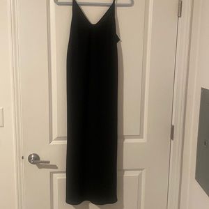 Cute Black silk maxi dress
